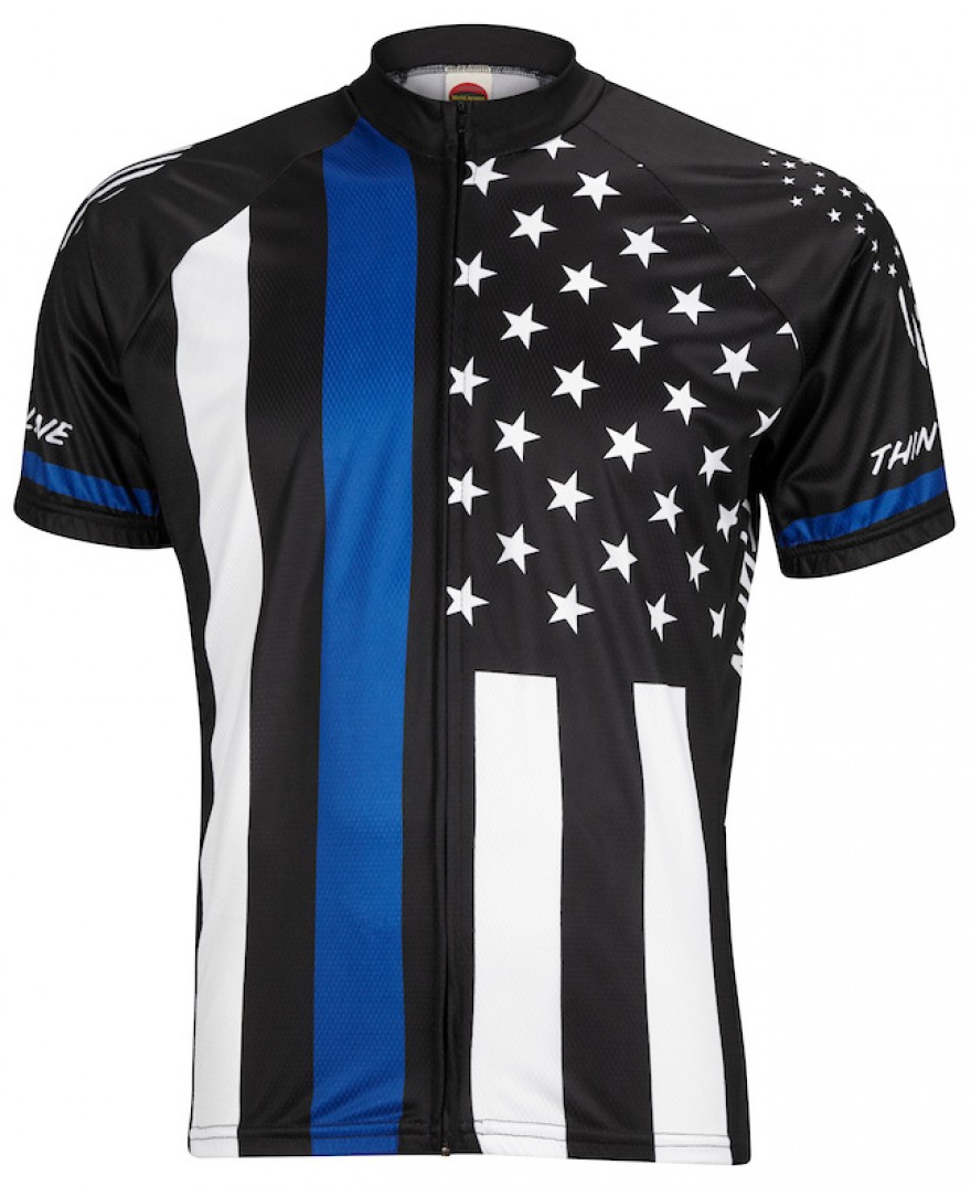 Thin Blue Line Mens Cycling Jersey 