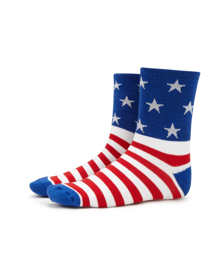 Stars and Stripes American Flag Mens Cycling Socks 