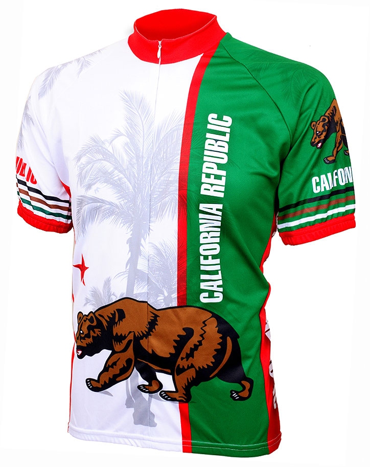 California Flag Cycling Jersey
